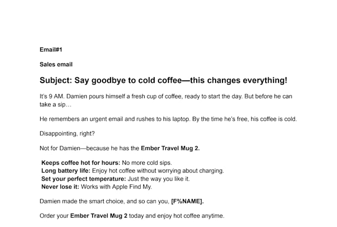 do email copywriting and write persuasive email copy